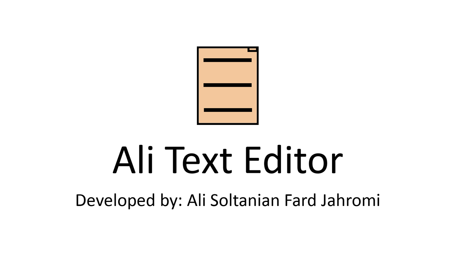 Ali Text Editor Logo